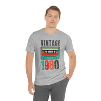 Vintage 1980 retro cassette shirt distressed vintage shirt Unisex Jersey Short Sleeve Tee