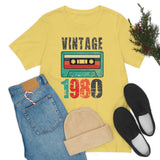 Vintage 1980 retro cassette shirt distressed vintage shirt Unisex Jersey Short Sleeve Tee