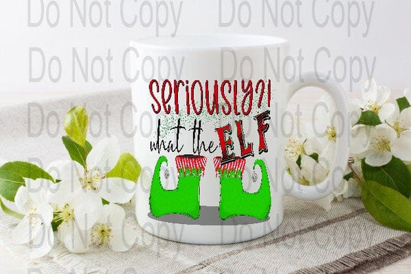 Seriously what the elf coffee mug | Adult humor | Christmas coffee mug | Coffee Mug | Bradleysisterskreations
