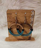 Wood earrings | Laser cut earrings | Light weight earrings | Unique earrings | Bradleysisterskreations